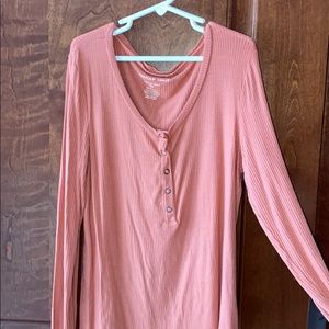 pink long sleeve tee